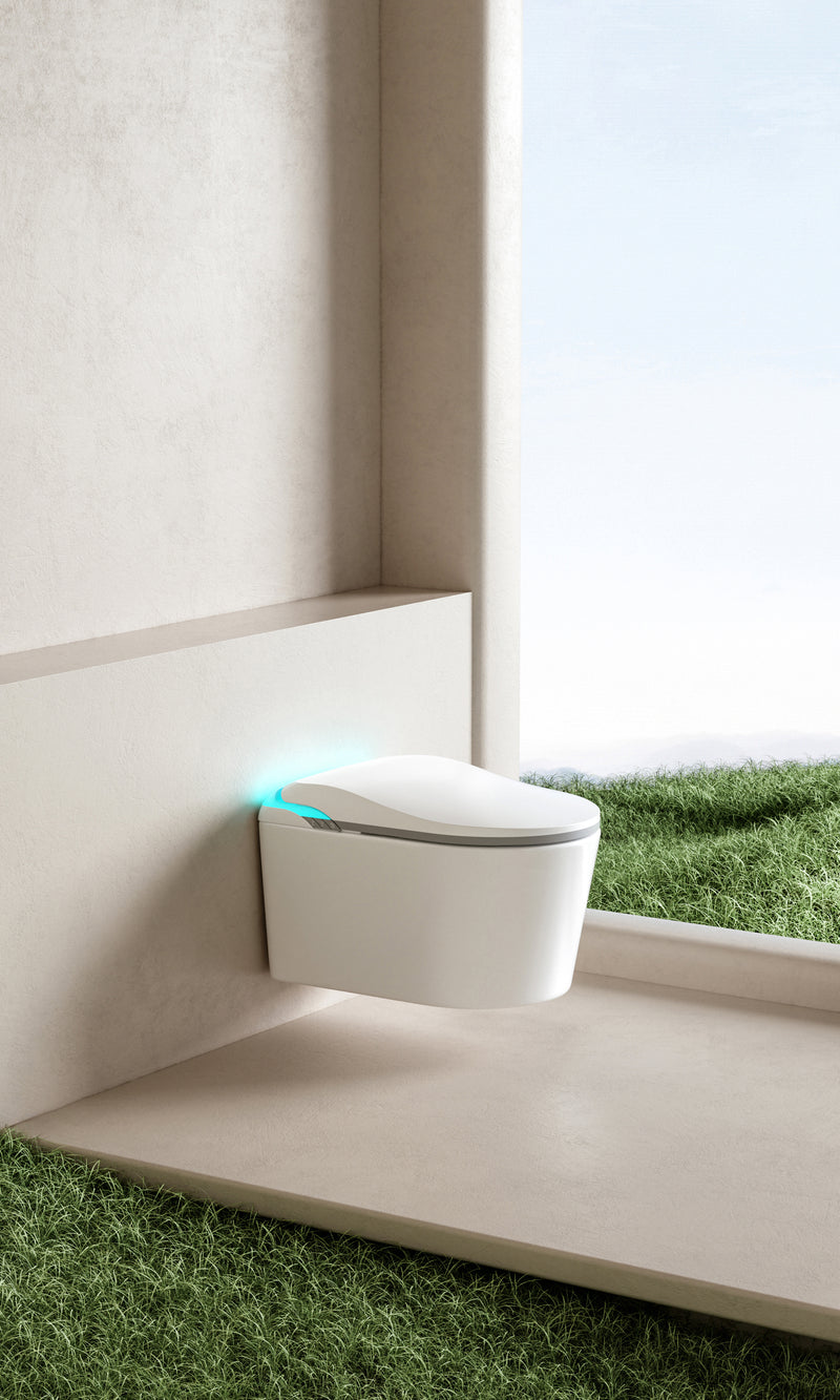 Vägghängd smarttoalett - PuroFlush Smart 007