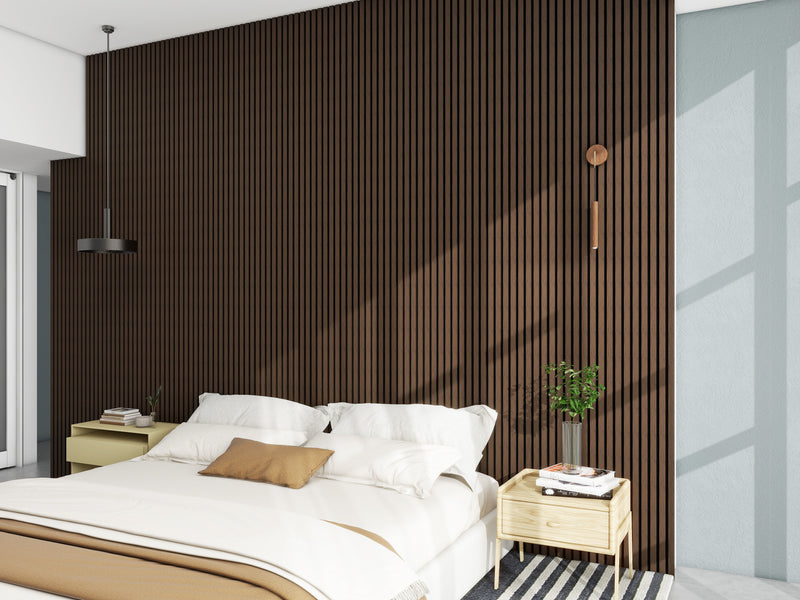 Akustikpanel 240x60 - Valnöt