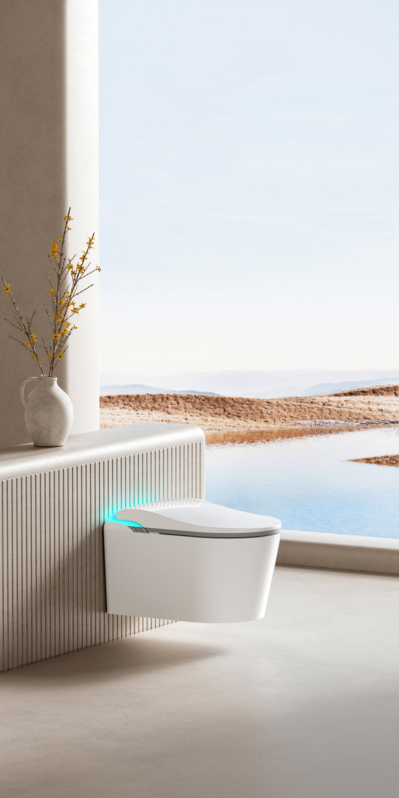 Vägghängd smarttoalett - PuroFlush Smart 007