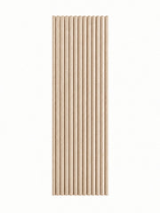 Rundad akustikpanel sammet beige