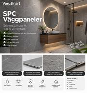 SPC väggpaneler i grå stenlook – VaruSmart