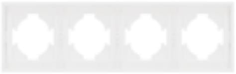 Kombinationsram 4-fack – Z-204 – vit